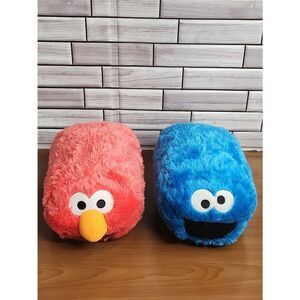 Sesame Street 50th Anniversary Stackable Cookie Monster and Elmo Plush #A62